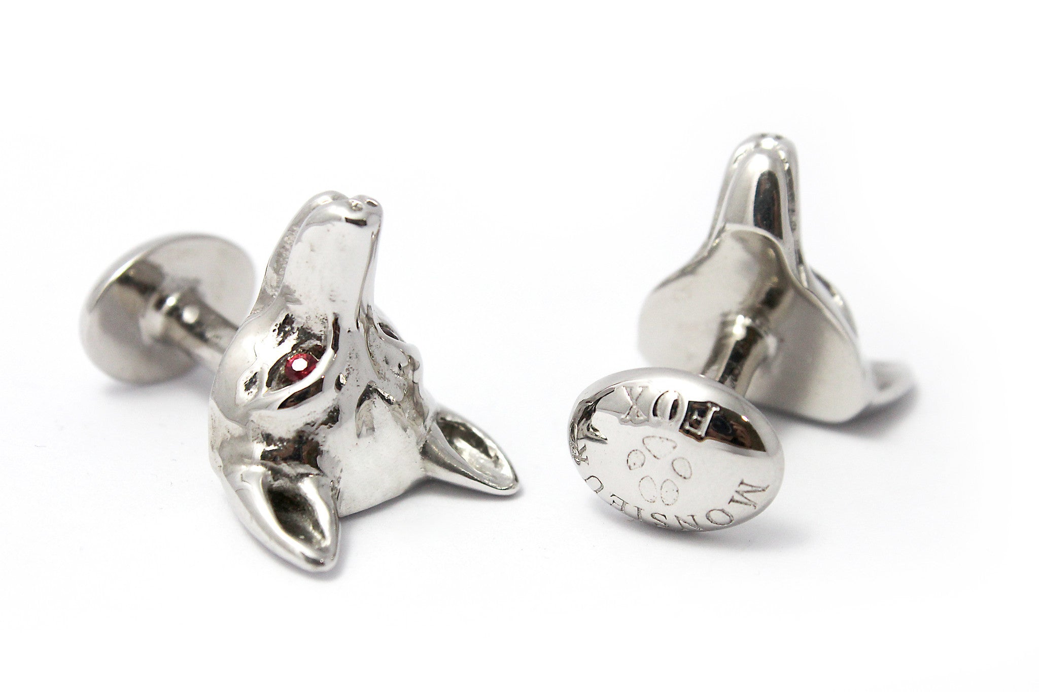 Mens-Silver-Fox-Cufflinks
