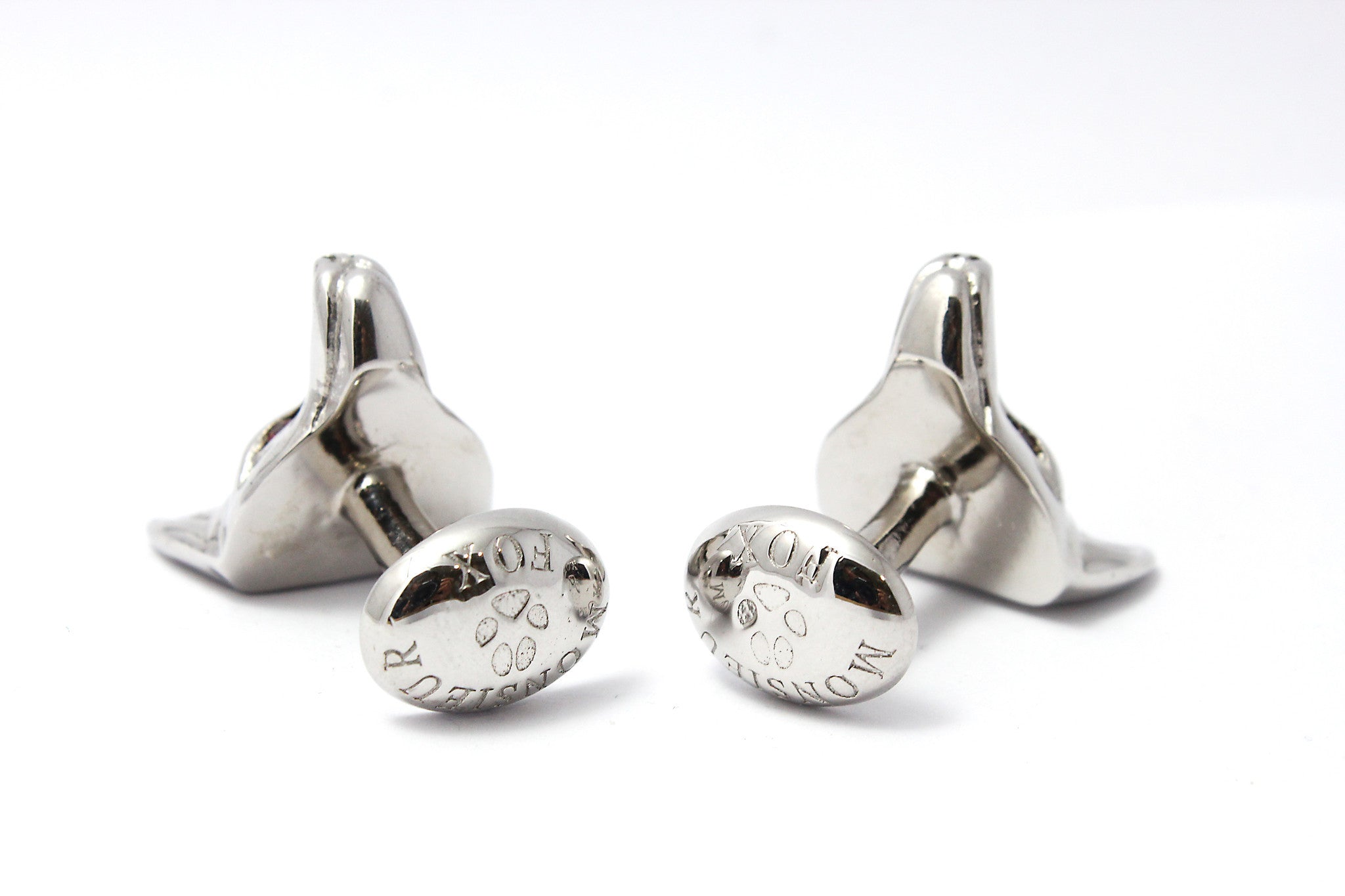 Designer-Silver-Fox-Cufflinks